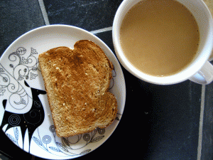 toast and coffee
